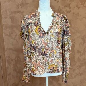 Ulla Johnson Multicolor Floral Blouse